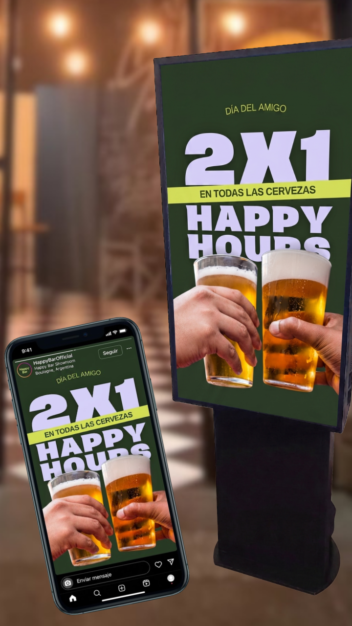 Creative Zincro - redes sociales y pantalla publicitaria